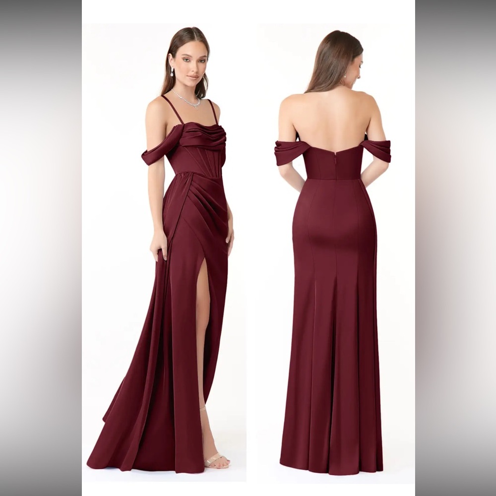 Azazie Amyra Dress - Cabernet